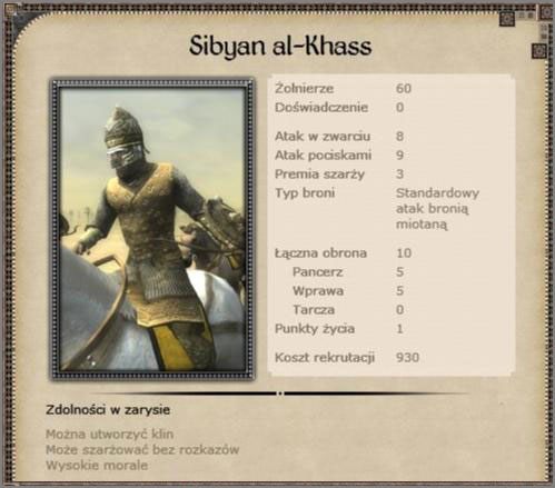 Następca łuczników mameluccy, jest to elitarna formacja łuczników konnych, potrafiąca skutecznie zredukować siły nieprzyjaciela, zanim dojdzie do otwartej walki - Egipt - Armia (3) - CRUSADES - Medieval II: Total War - Królestwa - poradnik do gry