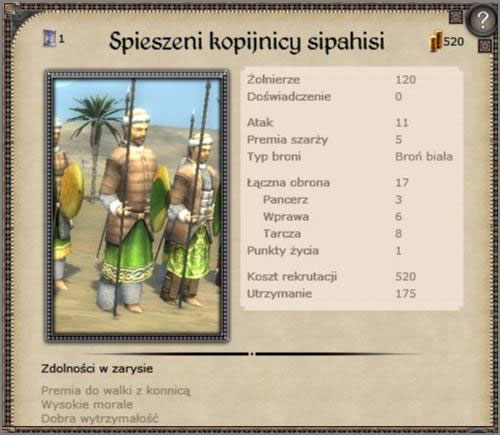 Następca milicji saraceńskiej - Turcja - Armia (1) - CRUSADES - Medieval II: Total War - Królestwa - poradnik do gry