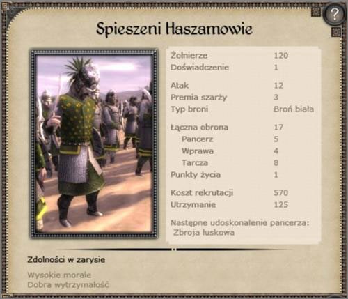 Standardowa regularna formacja ciężkiej piechoty - Turcja - Armia (1) - CRUSADES - Medieval II: Total War - Królestwa - poradnik do gry