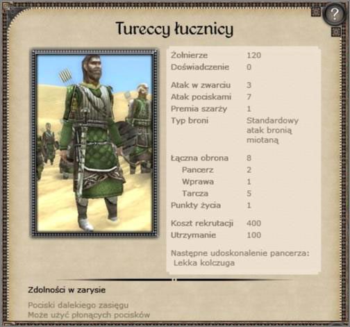 Twoi podstawowi łuczniczy wczesnego okresu, poza dalekim zasięgiem nie wyróżniają się niczym szczególnym - Turcja - Armia (2) - CRUSADES - Medieval II: Total War - Królestwa - poradnik do gry