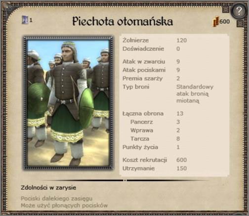 Formacja uniwersalna, pełniąca rolę łuczników oraz lekkiej piechoty - Turcja - Armia (2) - CRUSADES - Medieval II: Total War - Królestwa - poradnik do gry