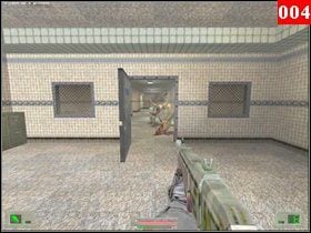 Idź prosto korytarzem, aż zauważysz, że przestępca grozi cywilowi, wtedy podbiegnij i załatw gościa - Misja 01 - Nowy Jork | Opis przejścia Soldier of Fortune - Soldier of Fortune - poradnik do gry