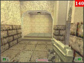 Dojdziesz korytarzem do drzwi, które otwórz (cywil będzie naprzeciwko) po prawej są panowie do wyeliminowania, gdy zostaną zabici zaraz wyjdą kolejni zza drzwi po lewej - Misja 05 - Irak (1) | Opis przejścia Soldier of Fortune - Soldier of Fortune - poradnik do gry