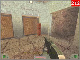 Na prawo od guzika jest ruchoma taśma, na którą wejdź i przejedź nią do drugiego pomieszczenia - Misja 07 - Sudan (2) | Opis przejścia Soldier of Fortune - Soldier of Fortune - poradnik do gry