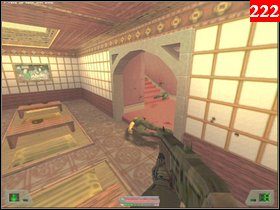 Ruszaj na prawo a później prosto, wejdź do budynku przez drzwi po prawej, następnie zejdź schodami na dół i tam udaj się w korytarzyk po prawej stronie - Misja 08 - Japonia | Opis przejścia Soldier of Fortune - Soldier of Fortune - poradnik do gry