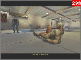 Skieruj się w prawo i przemieszczaj się prosto korytarzem, na jego końcu odsłoń sobie przycisk skryty w ścianie i otwórz sobie nim drzwi po prawej stronie - Misja 10 - Niemcy (2) | Opis przejścia Soldier of Fortune - Soldier of Fortune - poradnik do gry