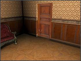 Idąc za owymi śladami, detektyw wędruje ku prawej stronie schodów - 15 lipca 1895 cz.1 - Sherlock Holmes kontra Arsene Lupin - poradnik do gry