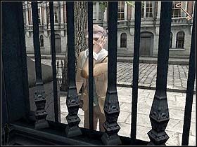 Znalazłszy się przed budynkiem muzeum (mapka), powiadamia strażników o nieoczekiwanym wypadku - 16 lipca 1895 - Sherlock Holmes kontra Arsene Lupin - poradnik do gry