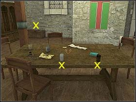 W pomieszczeniu Holmes maszeruje pod ścianę na wprost i spośród stojących w rogu beczek zabiera małą beczułkę z prochem (na lewo od drzwi usytuowanych naprzeciwko wejścia) - Noc z 18 na 19 lipca 1895 cz.4 - Sherlock Holmes kontra Arsene Lupin - poradnik do gry