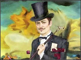 Korzysta z wody w dzbanie (narzędzia w lewym dolnym rogu ekranu) i wylewa ją na pędzel - 15 lipca 1895 cz.3 - Sherlock Holmes kontra Arsene Lupin - poradnik do gry