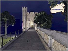 Teraz panowie udają się na wał (mapka Tower of London; Ramparts), gdzie jakiś czas temu na dachu budynku dostrzegli ptaszka - Noc z 15 na 16 lipca 1895 cz.4 - Sherlock Holmes kontra Arsene Lupin - poradnik do gry