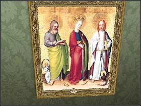 Jeszcze jeden wystawiony jest na tej samej ścianie, ale na lewo od owego przejścia (drugi od lewej) - Noc z 15 na 16 lipca 1895 cz.6 - Sherlock Holmes kontra Arsene Lupin - poradnik do gry