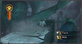 Na końcu biegu znowu czeka Cię przeskok na stabilny chodnik - [Solucja] Wstęp cz.2 | Złoty kompas - Złoty kompas - poradnik do gry