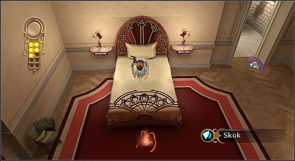 Skieruj się do wyjścia z pokoju (drzwi naprzeciwko łóżka) - [Solucja] Londyn cz.1 | Złoty kompas - Złoty kompas - poradnik do gry