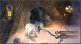 Wewnątrz jaskini, można pójść dwiema drogami - [Solucja] Północ cz.3 | Złoty kompas - Złoty kompas - poradnik do gry