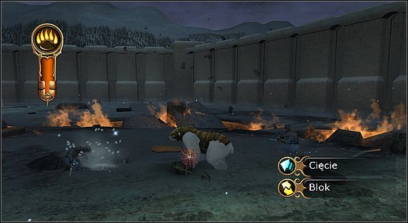 Po ich pokonaniu, ze sterowca wysiądzie poważny przeciwnik - żołnierz uzbrojony w miotacz ognia, wraz z obstawą - [Solucja] Ratunek | Złoty kompas - Złoty kompas - poradnik do gry