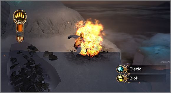 Za działem znajduje się miejsce, z którego można przeskoczyć na inną półkę skalną - [Solucja] Atak ze sterowca cz.1 | Złoty kompas - Złoty kompas - poradnik do gry