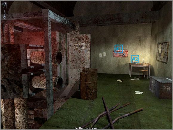 Podejdź do czerwonego otworu w ścianie (#1) - w środku siedzi potwór, którego przedtem wypędziliśmy zza rupieci - Opis przejścia cz.4 | Ghost in the Sheet - Ghost in the Sheet - poradnik do gry