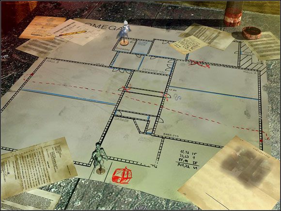 Widzisz teraz mapę fabryki oraz dwa pionki symbolizujące Ciebie oraz potwora, który chce Cię zniszczyć - Opis przejścia cz.9 | Ghost in the Sheet - Ghost in the Sheet - poradnik do gry