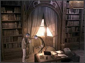 Z korytarza wchodzi w drzwi naprzeciwko windy i kieruje się ku siedzącemu przy biurku prawnikowi (kursor na biurku) - Dzień pierwszy (piątek, 9 czerwca) cz.5 | Sinking Island - Sinking Island - poradnik do gry