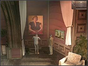 Usatysfakcjonowany Norm opuszcza poczekalnie heliportu (w dół ekranu i do windy na wprost) - Dzień drugi (sobota, 10 czerwca) cz.6 | Sinking Island - Sinking Island - poradnik do gry