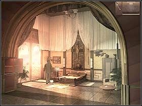 Jack przechodzi do sypialni denata (w dół ekranu) - Dzień drugi (sobota, 10 czerwca) cz.6 | Sinking Island - Sinking Island - poradnik do gry