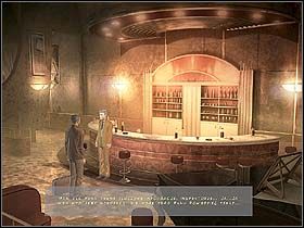 W tym momencie inspektor odczuwa słuszny głód i przechodzi do swego stolika, by się posilić - Dzień drugi (sobota, 10 czerwca) cz.6 | Sinking Island - Sinking Island - poradnik do gry