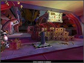 Pora zgasić oświetlenie, przespaceruj się zatem wokół magazynu i strzel do każdej z pięciu lamp - dwie znajdują się po tej samej stronie, co drzwi windy (na lewo i na prawo od nich), trzy po przeciwnej (dogodna pozycja do strzału do tych ostatnich na fotce powyżej) - Rozdział VII - Polowanie na Jacka - Jack Keane - poradnik do gry