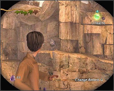 Docelowo będziesz musiał wrócić się do miejsca, w którym znajdowała się korba (Crank; screen) - [3. The Goblin Army] Quest 4 (cz.2) | Kroniki Spiderwick - Kroniki Spiderwick - poradnik do gry