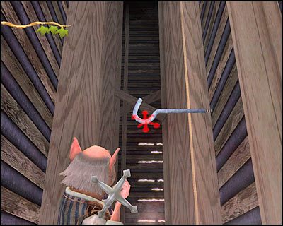 Po przedostaniu się na drugą stronę przepaści zignoruj widoczną na ziemi ikonkę, informującą o tym, iż w okolicy jest sejf - [5. The Griffin] Quest 1 (cz.1) | Kroniki Spiderwick - Kroniki Spiderwick - poradnik do gry