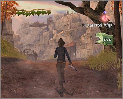 Po zejściu na dół zacznij walczyć z pojawiającymi się wokół Mallory goblinami - [5. The Griffin] Quest 2 (cz.2) | Kroniki Spiderwick - Kroniki Spiderwick - poradnik do gry