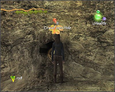 Znajdziesz się teraz w dużej jaskini, w której uciekałeś przed trollem - [6. Return to the Mansion] Quest 1 | Kroniki Spiderwick - Kroniki Spiderwick - poradnik do gry