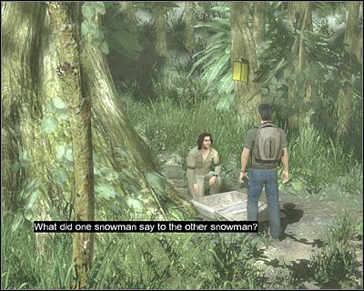 Wysadzony właz możesz zignorować, choć warto zeskoczyć na dół w celu podniesienia batonika (Apollo Bar; screen) - 1x04 - Forty-Two cz.2 | Lost Zagubieni - Lost: Zagubieni - poradnik do gry