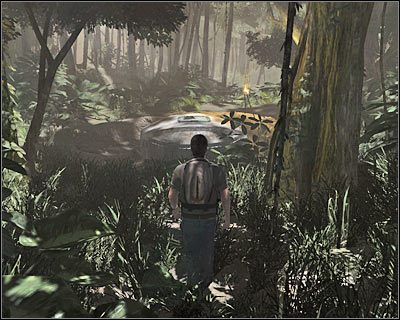 Zbliż się teraz do włazu i zlokalizuj miejsce, w którym wypisany jest kod (numbers) - 1x03 - Via Domus cz.3 | Lost Zagubieni - Lost: Zagubieni - poradnik do gry