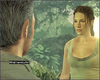 Po znalezieniu się w nowej lokacji podejdź trochę do przodu, a powinieneś zauważyć Vincenta (psa Walta) - 1x01 - Force Majeure cz.2 | Lost Zagubieni - Lost: Zagubieni - poradnik do gry