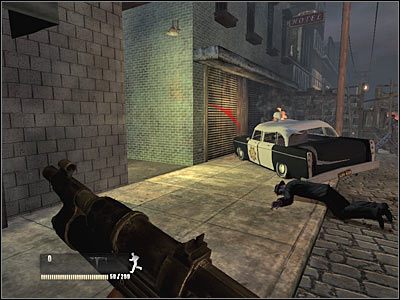 Skorzystaj ze znajdującej się nieopodal drabiny, dzięki której będziesz mógł przedostać się na dach jednego z budynków - Poziom trzeci (cz.1) | Akt 1 - Nowy Jork | Turning Point: Fall of Liberty - Turning Point: Fall of Liberty - poradnik do gry