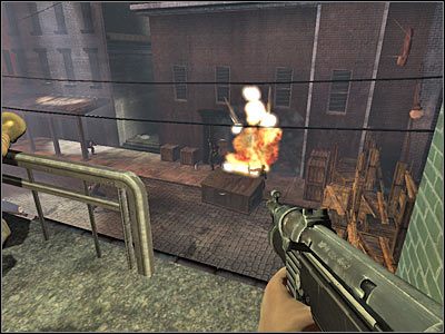 Kiedy uznasz, że jesteś gotowy, spróbuj zeskoczyć na dół - Poziom trzeci (cz.1) | Akt 1 - Nowy Jork | Turning Point: Fall of Liberty - Turning Point: Fall of Liberty - poradnik do gry