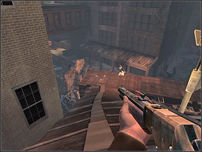 Zacznij sukcesywnie przesuwać się do przodu, likwidując napotykanych wrogów - Poziom trzeci (cz.3) | Akt 1 - Nowy Jork | Turning Point: Fall of Liberty - Turning Point: Fall of Liberty - poradnik do gry