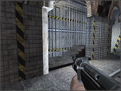 Chwilowo nie spotkasz żadnych przeciwników, a do celu będzie prowadziła tylko jedna ścieżka - Poziom trzeci (cz.4) | Akt 1 - Nowy Jork | Turning Point: Fall of Liberty - Turning Point: Fall of Liberty - poradnik do gry