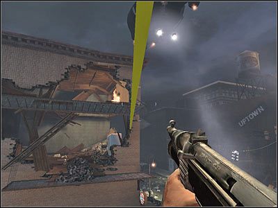 Po znalezieniu się w nowym budynku powinieneś dowiedzieć się, iż w okolicy pojawiły się posiłki - Poziom trzeci (cz.6) | Akt 1 - Nowy Jork | Turning Point: Fall of Liberty - Turning Point: Fall of Liberty - poradnik do gry