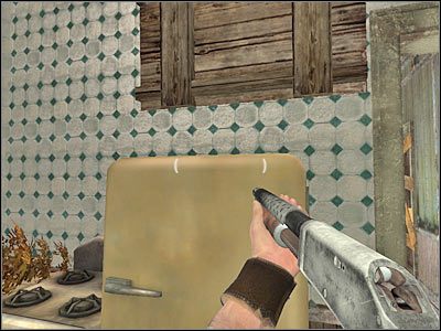 Jedno z sąsiednich pomieszczeń zajmowane jest przez dwóch wrogów - Poziom pierwszy (cz.4) | Akt 2 - Waszyngton | Turning Point: Fall of Liberty - Turning Point: Fall of Liberty - poradnik do gry