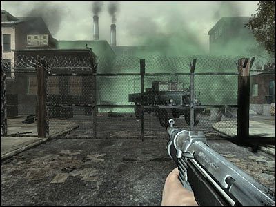 Uważaj na wrogów, którzy mogą jeszcze skrywać się po lewej stronie - Poziom pierwszy (cz.6) | Akt 2 - Waszyngton | Turning Point: Fall of Liberty - Turning Point: Fall of Liberty - poradnik do gry