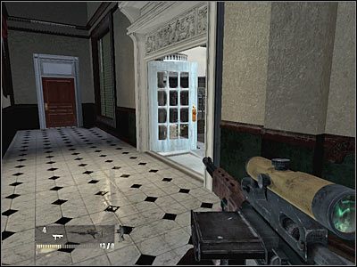 Po lewej stronie powinien pojawić się wrogi sterowiec (screen) - Poziom drugi (cz.4) | Akt 2 - Waszyngton | Turning Point: Fall of Liberty - Turning Point: Fall of Liberty - poradnik do gry