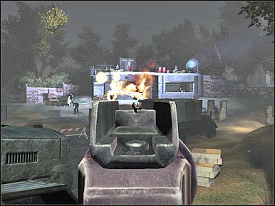 Po wyeliminowaniu kilku pierwszych wrogów spróbuj podbiec do przodu, dołączając do swoich sojuszników (screen) - Poziom trzeci (cz.1) | Akt 2 - Waszyngton | Turning Point: Fall of Liberty - Turning Point: Fall of Liberty - poradnik do gry