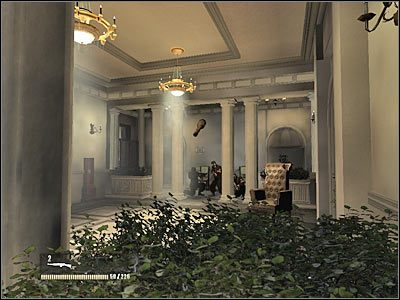 Druga grupa przygotowała zasadzkę w ukazanym na screenie pomieszczeniu - Poziom trzeci (cz.6) | Akt 2 - Waszyngton | Turning Point: Fall of Liberty - Turning Point: Fall of Liberty - poradnik do gry