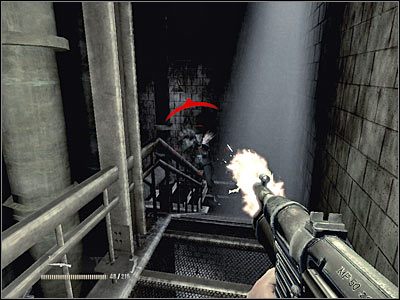 Dopiero teraz skieruj się do niezbadanej jeszcze części kompleksu - Poziom drugi (cz.3) | Akt 3 - Londyn | Turning Point: Fall of Liberty - Turning Point: Fall of Liberty - poradnik do gry