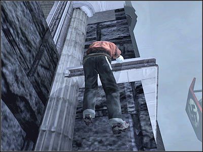 Jak zapewne zauważyłeś, stoi tu pojedynczy przeciwnik (screen) - Poziom drugi (cz.4) | Akt 3 - Londyn | Turning Point: Fall of Liberty - Turning Point: Fall of Liberty - poradnik do gry