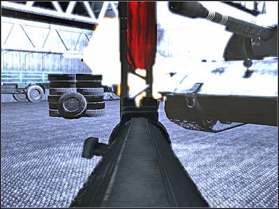 Rozpraw się z kolejnymi wrogami na balkonikach, a następnie udaj się w lewo - Poziom trzeci (cz.2) | Akt 3 - Londyn | Turning Point: Fall of Liberty - Turning Point: Fall of Liberty - poradnik do gry