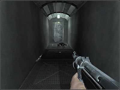 Zauważ, że zabity żołnierz dysponował karabinem snajperskim (Gewehr 49) - Poziom trzeci (cz.3) | Akt 3 - Londyn | Turning Point: Fall of Liberty - Turning Point: Fall of Liberty - poradnik do gry