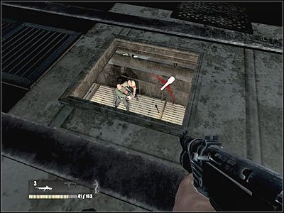 Zeskocz na dół i upewnij się, że pomieszczenie zostało zabezpieczone - Poziom trzeci (cz.4) | Akt 3 - Londyn | Turning Point: Fall of Liberty - Turning Point: Fall of Liberty - poradnik do gry